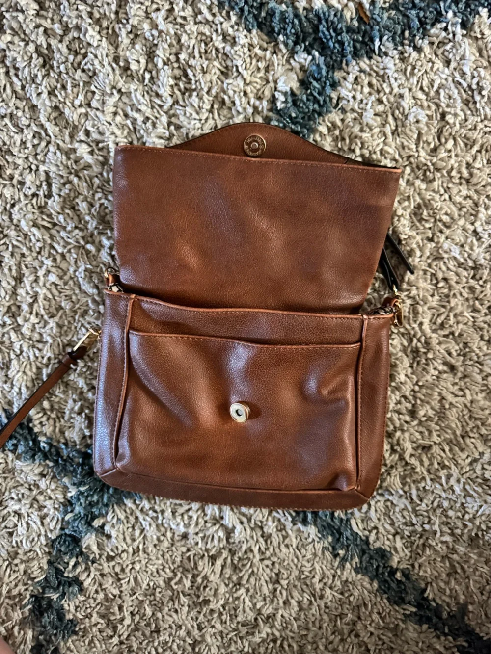 Moda Luxe Brown Crossbody Shoulder Bag